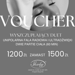 Wyszczuplający duet: Unipolarna fala radiowa i ultradźwięki -20% (1200 zamiast 1500 zł); 60 min, max. dwie partie ciała
