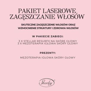 Pakiet Laserowe zagęszczanie włosów